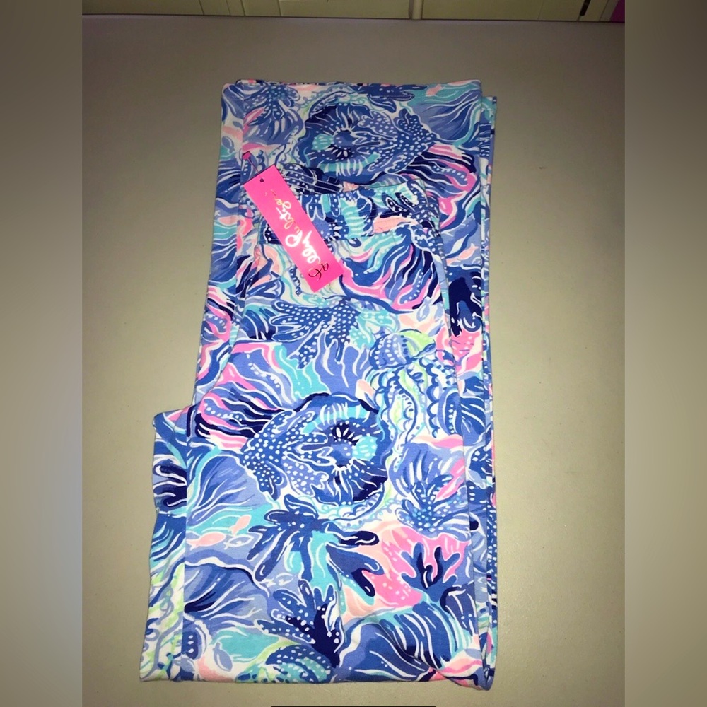 Lilly Pulitzer NWT Lorena Breezy Palazzo Pants Saltwater Shade Seekers $118 XS - Picture 7 of 8